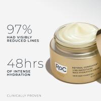 RoC Retinol Correxion Max hidratación diaria crema hidratante facial antienvejecimiento con ácido hialurónico, crema para el cuidado de la piel sin aceite para pieles finas - details 2