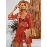 Traje de baño de playa hueco de estilo europeo y americano Ropa de protección solar - details 10