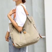 Bolso multifuncional de lona con hebilla, bolso de moda para mujer - details 5