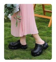 Sandalias De Mujer Para Jardín Y Playa Con Plataforma Impermeables Verano Tacón Alto De 7CM EVA Cómodas Casual Sin Tobilleras - details 9