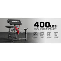 Banco de entrenamiento Mikolo Preacher, máquina de curl con placas de peso, equipo de entrenamiento para bíceps y tríceps, máquina de entrenamiento de brazos 2 en 1 para gimnasio en casa - details 0