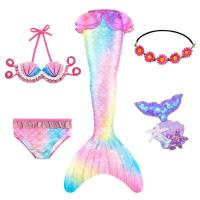 Cola para niños y niñas, disfraz de sirenita, ropa de playa y piscina, traje de baño - details 10