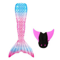 Disfraz de cola de sirena para niños y niñas, traje de baño de fantasía, aleta Monofin, Cosplay, regalo de cumpleaños - details 3