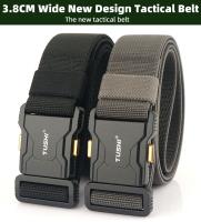 Cinturón Táctico de Nylon Hebilla de Aleación de Aluminio Secado Rápido Estilo Plano Para Hombres - details 1