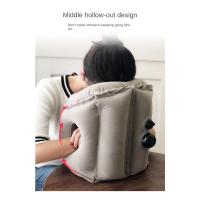 Almohada de Viaje Inflable Mejorada Soporte de Cuello para Descanso en Aire y Oficina - details 17