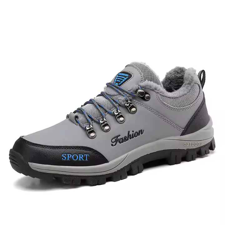 Botas de Senderismo Inviernal GIOIO para Hombres Cálidas Botas Exteriores para Acampar y Escalar con Cordones - 1