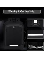 Mochila para ordenador portátil expandible para hombre, bolsa impermeable negra para Notebook, 16 pulgadas, 17 pulgadas, mochila de trabajo multifunción para negocios - details 15
