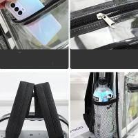 Mochila transparente de gran capacidad, Bolsa Escolar impermeable con cremallera, mango suave Visible, de Pvc, para exteriores - details 5