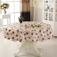 Mantel de Mesa de Algodón Floral Redondo Cubierta de Mesa de Cena de Graciosidad de 6 Plazas para Dormitorio Patio Evento - details 1