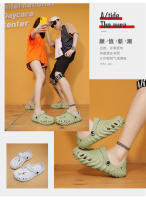 NOVEDAD DE VERANO 2022, zapatos grandes con agujeros para huellas dactilares para parejas, con parte inferior y punta suave, sandalias para hombres - details 1