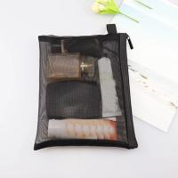 Neceser de viaje para mujer, bolsa de aseo de malla negra transparente, organizador de maquillaje, bolsa de lavado, pequeña y grande - details 44
