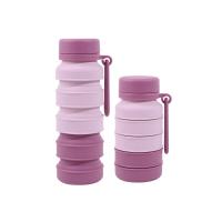 Botella de agua de silicona plegable a prueba de fugas, tazas de agua plegables reutilizables portátiles, taza de café retráctil con mosquetón inoxidable - details 10