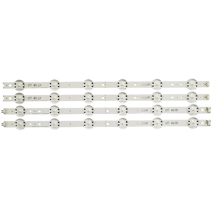 Tira de lámparas de luz led para iluminación trasera de TV LG, luz para modelos V17, ART3, 49LV340C, JB3B1591A02499, 49UV340C, 49UJ6565, 6916L-2862A, 6916L-2863A, LC490DGG, 49", 12 unidades