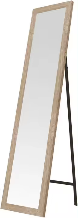 Espejo de pie Blanco decapé de Madera de 37x157 cm - 1