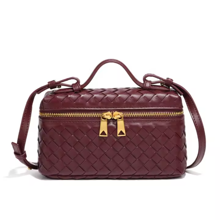 Bolso Cruzado de Moda Tejido Bolsos Cuadrados para Mujer Bolso de Hombro Lindo - 1
