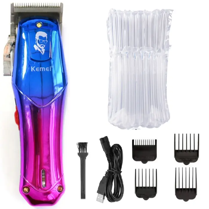 Kemei-cortadora de pelo eléctrica para hombre, máquina de corte de pelo ajustable, recargable, Original - 1