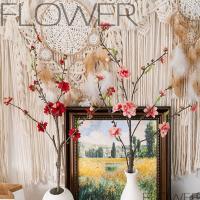 Rama de flor de melocotón Artificial de 79cm, flor de ciruelo de seda de tacto Real de plástico, flor falsa elegante para sala de estar y escritorio - details 7