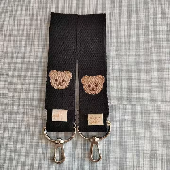 Bolso de hombro para cuidado de recién nacido, organizador de almacenamiento de pañales acolchado bordado, bolsos para cochecito - 1