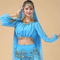 Tops brillantes con cuentas de lentejuelas en el vientre, disfraces de baile sexys, disfraces con flecos para festivales, discotecas, fiestas, Tailandia, India y Arabia - details 24