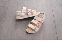 Sandalias de gladiador con flores para niña, zapatos de playa suaves, sandalias florales de verano, moda de princesa, alta calidad - details 16