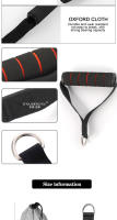Manijas de gimnasio de Metal con anillo en D, mango de máquina de Cable resistente para entrenamiento con gancho para bandas de resistencia para el hogar, accesorios para Fitness - details 1