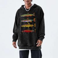 Sudadera con Capucha de Pescado para Mujer Ouwu Moda de Lujo, Cómoda y Suelta, Ideal para el Invierno - details 3
