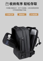 Bolso para Computadora de Negocios de Gran Capacidad Mochila de Cuero Anti-Salpicaduras con Sensación de Alta Gama - details 11