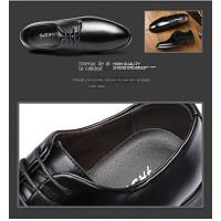 Zapatos de cuero de negocios para hombres, zapatos casuales, clásicos, negros, cabeza redonda - details 4