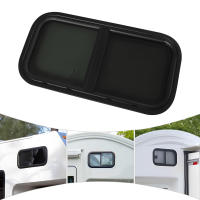 Ventana de caravana de vidrio para autocaravana Universal, 600 mm x 300mm, con hoja de espesor, color negro - details 3