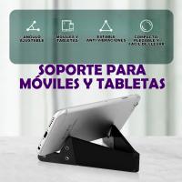 Soporte para Móviles Plegable, Soporte Para Tabletas Estable Vertical u Horizontal. Compatible con 99% Modelos de Smartphone, Soporte para teléfono Celular Extraplano de Bolsillo fácil de llevar en cualquier lado. Colores Surtidos Aleatorios - details 3