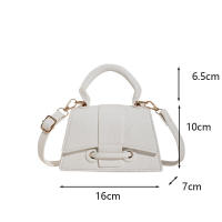 Mini bolso de hombro cruzado de cuero PU vintage para mujer - details 26