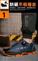 Zapatos Universales de Seguridad para Hombres Cabeza de Acero, A Prueba de Golpes, Antideslizantes, Hebilla Giratoria, Resistentes al Desgaste - details 29