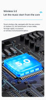 Receptor y transmisor de Audio con Bluetooth, adaptador inalámbrico estéreo con pantalla LCD, Dongle para coche, PC, TV, altavoces, AUX, R/L, RCA, TF, 3,5 MM - details 8