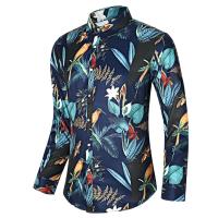 Camisas Casuales para Hombres Impresión de Moda, Elástica, Sin Hierro, Talla Grande - details 4