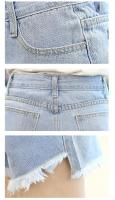 Pantalones cortos vaqueros de verano para Mujer, pantalones cortos vaqueros negros, pantalones cortos para Mujer, pantalones cortos vaqueros blancos, ropa de calle para Mujer - details 2