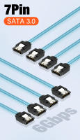 Juego de cables Sata a Sata, Cable de datos de 6 puertos, 7 pines, 6Gbps, para minería de servidores - details 0