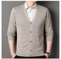 Cardigan Casual para Hombres Cuello en V Pantalón de Moda de Otoño e Invierno Tejido de Botones - details 1