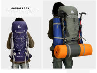 Mochila de Montañismo para Acampar y Senderismo de 75L con Cubierta de Lluvia Bolsa Deportiva al Aire Libre de Nylon Capacidad 60-80 Litros Peso 40-50kg - details 9