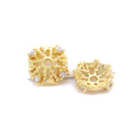 Accesorios de Joyería DIY de Alta Calidad Abalorios de Cuarzo de Brasa Dorada de 18K - details 29