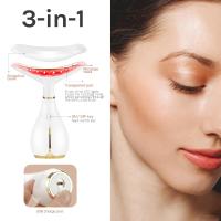 Herramienta de masaje facial con luz roja, masajeador facial para el cuidado de la piel con LED calentado y tensores de vibración y rejuvenecimiento para rostro y cuello - details 3