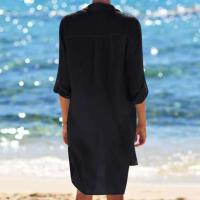 Túnicas de algodón 2023 para mujer, traje de baño para mujer, traje de baño para mujer, vestido playero para cubrir la playa - details 3