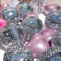Globos Disco 4D Paquete de 5 Decoración de Fiesta Popular en Forma de Cúbico Efecto Rock y Roll - details 0