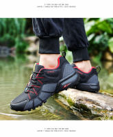 Nuevos zapatos de senderismo para hombre, zapatos de viaje de senderismo transpirables de malla, zapatos de campo traviesa para exteriores, zapatos deportivos de ciclismo de montaña - details 12