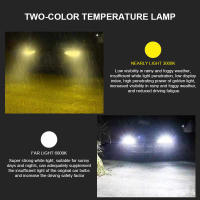 Faros LED H4 para motocicleta y coche, bombillas de doble color de luz de carretera, 6000K, amarillo, 3000K, 9003 HB2, impermeables, 2 unidades - details 4