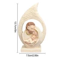 Juego de Natividad navideña, estatuilla de escena de Natividad pintada a mano, estatua de mesa de resina, juegos de Natividad para Navidad - details 5