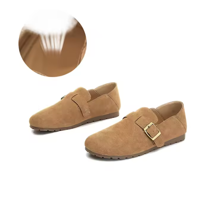 Nuevos zapatos blancos de cuero, nuevos zapatos individuales de suela plana, zapatos casuales versátiles, zapatos de mujer de temperamento retro para niños - 1