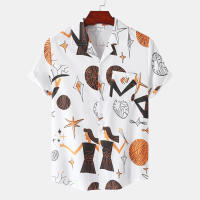 Camisa de manga corta para hombre, Camisa ajustada con estampado de flores fragmentadas, serie CS, primavera y verano, 2024 - details 29
