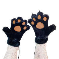 Guantes de Mano de Oso de Patas Calientes Mitones de Peluche para Actividades al Aire Libre y Viajes - details 6