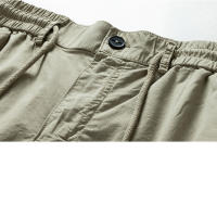 Nuevos pantalones deportivos sencillos y lisos para hombre, moda para actividades al aire libre, pantalones para correr con múltiples bolsillos, pantalones Cargo informales y versátiles para otoño e invierno - details 9