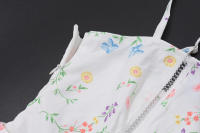 BUNO-Candyhot elegante ajustado plisado estampado sin mangas Maxi Vestidos estéticos fuera del hombro Spaghetti vestido de tirantes mujeres Vestidos de fiesta - details 12